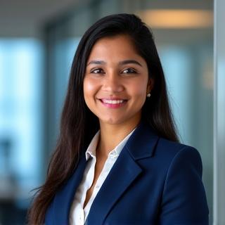 Portrait of Sophia Khan, Derivatives Specialist