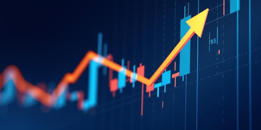 Financial market chart with upward trend, representing confident navigation for smart trading.
